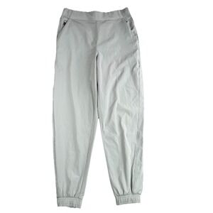 Athleta Brooklyn Textured Jogger City Stripe Pants Womens 6 Pull On Zip Pockets